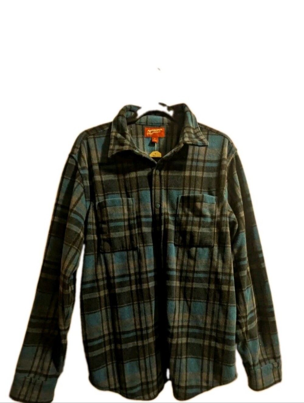 Arizona Blue & Black Plaid Men's Flannel Jacket